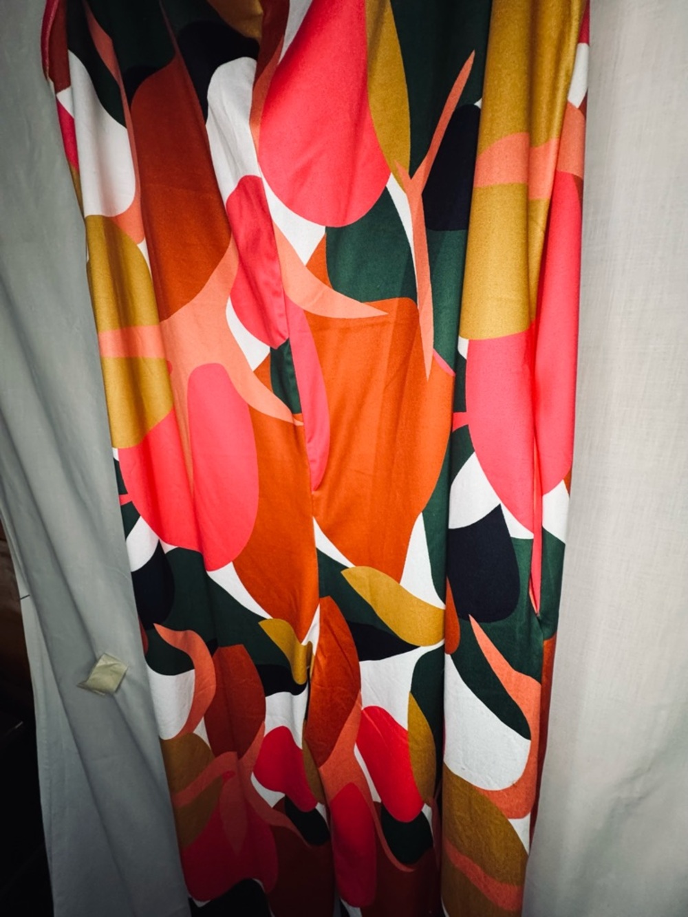 Two Rompers- Multicolor Abstract & Black Floral - Picture 6 of 8